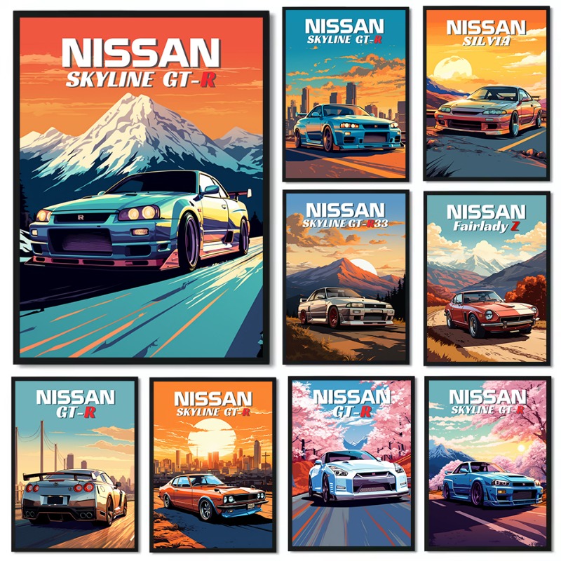 Japanese Lifestyle Japanese - Retro Japoński Klasyczny Samochód Sportowy z