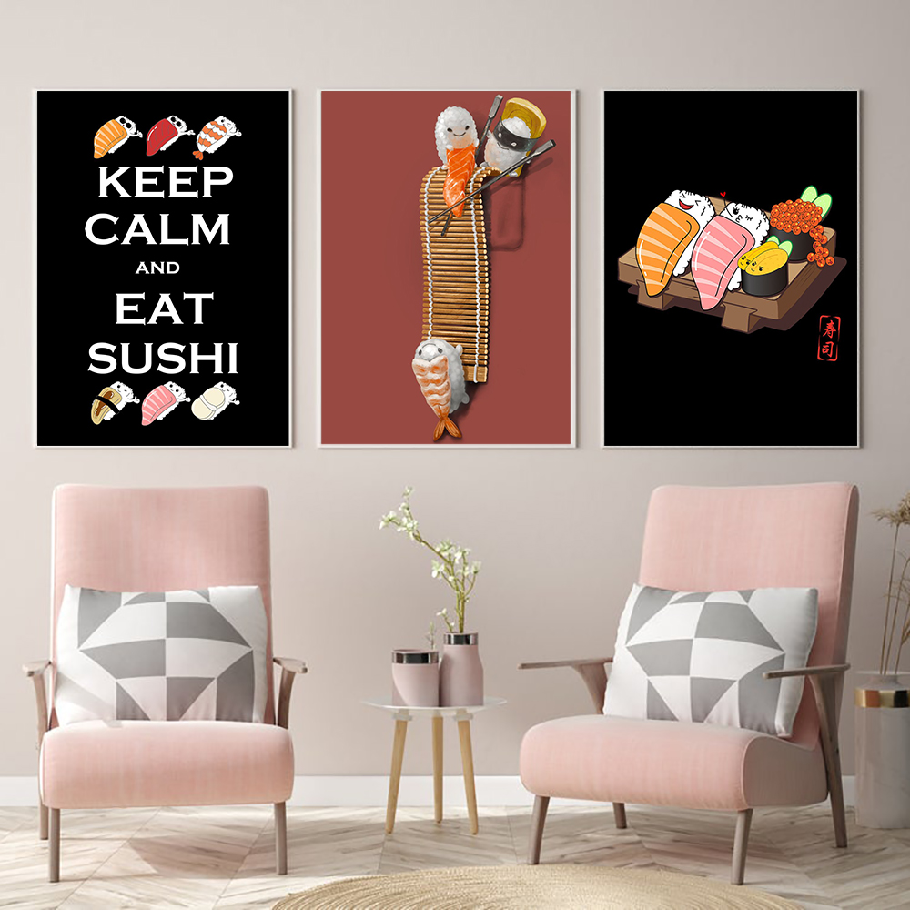 Japanese Lifestyle Food - Japoński Styl Ramen Sushi Abstrakcyjne Kreskówki