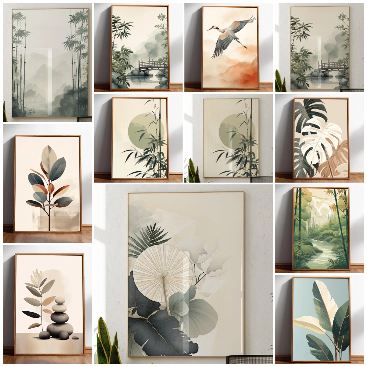 Japandi Wall Art Minimal Botan – Japanese Zen Lifestyle recenzja i cena