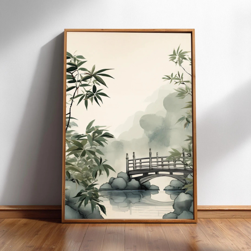 Japandi Wall Art Minimal Botan – Japanese Zen Lifestyle recenzja i cena