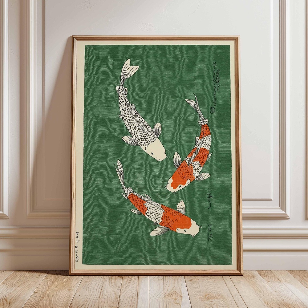Plakat z japońskim karpiem Koi – Japanese Zen Lifestyle recenzja i cena