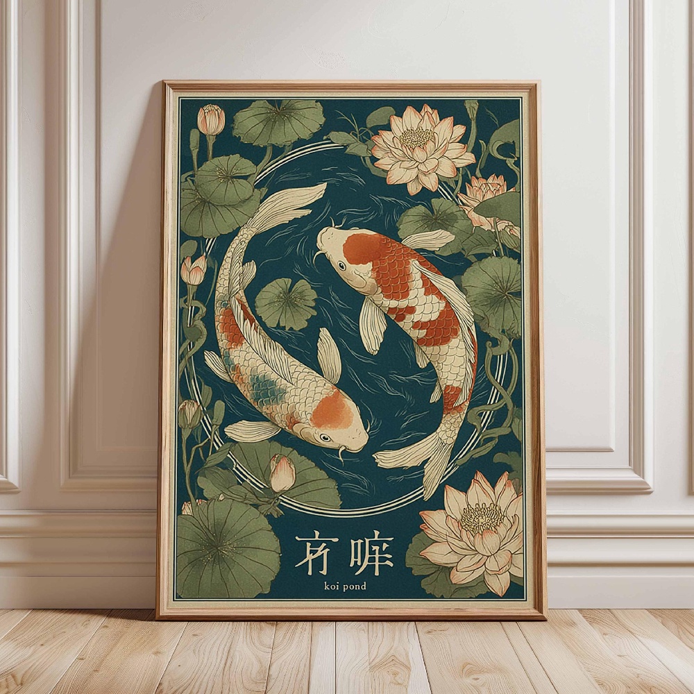 Plakat z japońskim karpiem Koi – Japanese Zen Lifestyle recenzja i cena