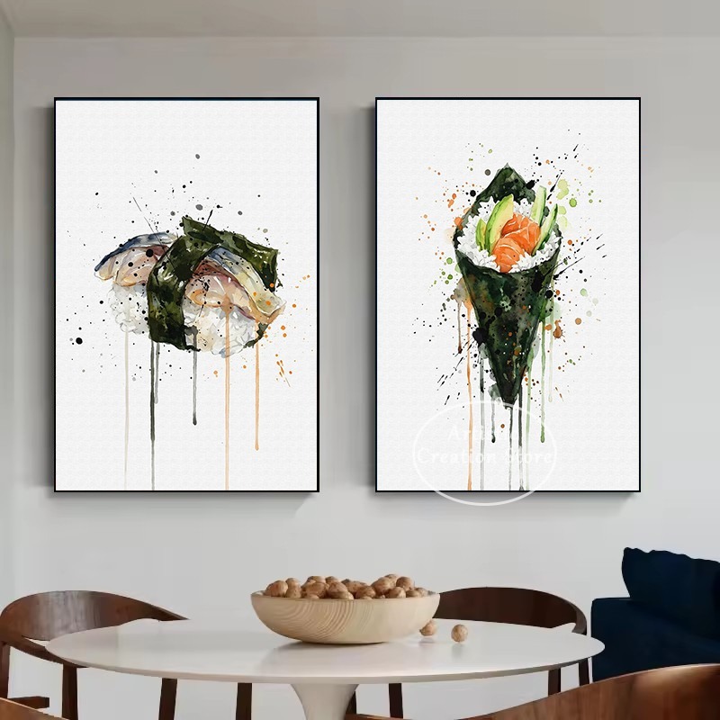 Akwarelowy obraz japońskiego j – Japanese Lifestyle Food recenzja i cena