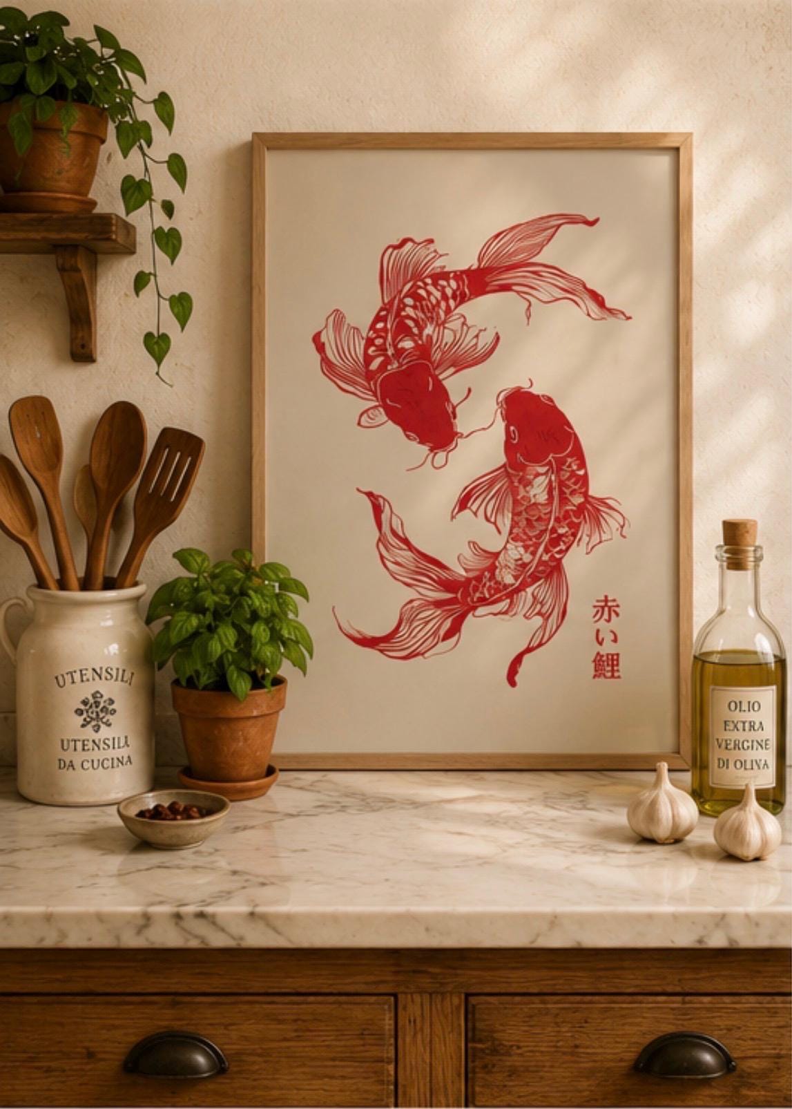 Plakaty z rybami koi, japońska – Japanese Zen Lifestyle recenzja i cena