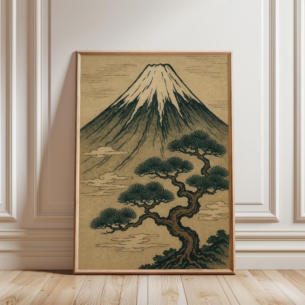 Plakat z górą Fudżi, japoński  – Japanese Zen Lifestyle recenzja i cena
